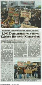 Mehr über den Artikel erfahren Auch Schülerinnen und Schüler des THG demonstrieren für ein besseres Klima