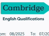 THG is Cambridge English Preparation Centre